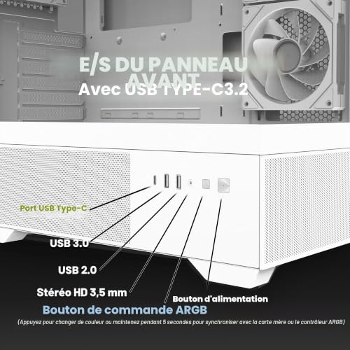 Zalman CHRONIX White ATX - vue 4