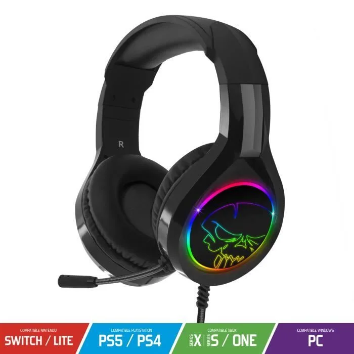 Spirit of Gamer PRO-H8 Casque Gaming LED RGB 50 mm