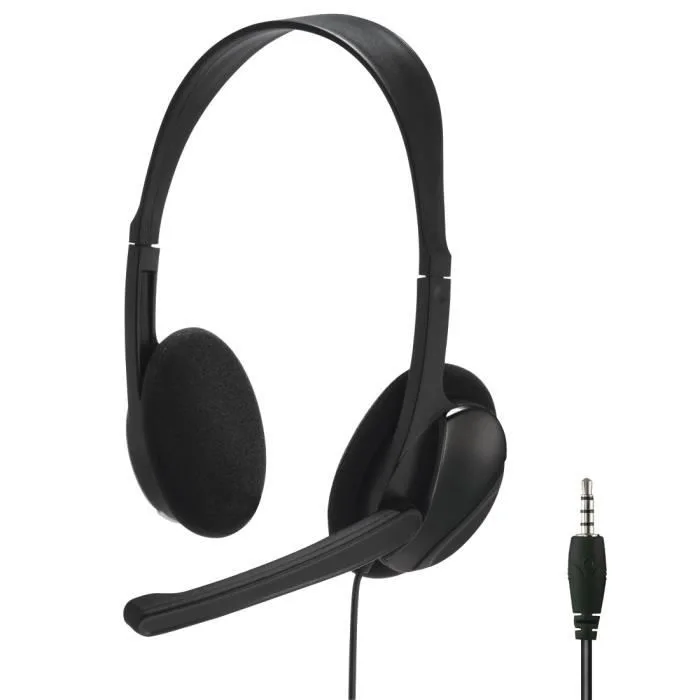 Hama CHS-200 casque micro PC stéréo noir