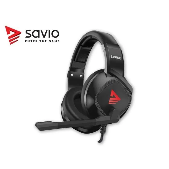 SAVIO STRIKE Casque Gaming Filaire Jack 3.5mm + USB Micro