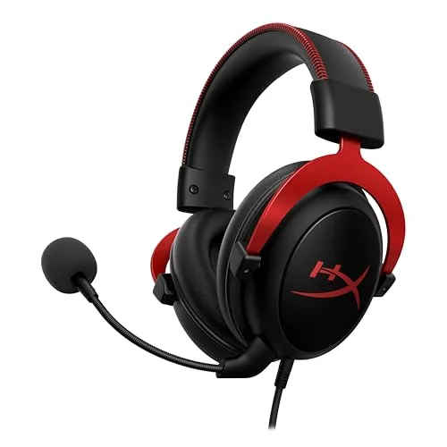 HyperX Cloud II Casque Gaming Filaire Noir/Rouge 53 mm