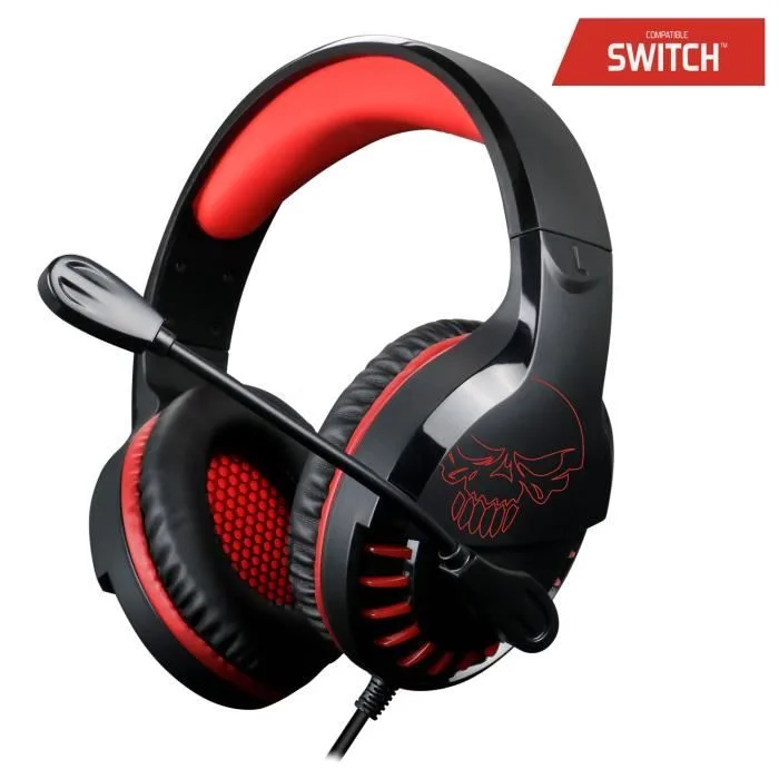 SPIRIT OF GAMER Pro H3 Rouge 50 mm Filaire Jack 3,5 mm