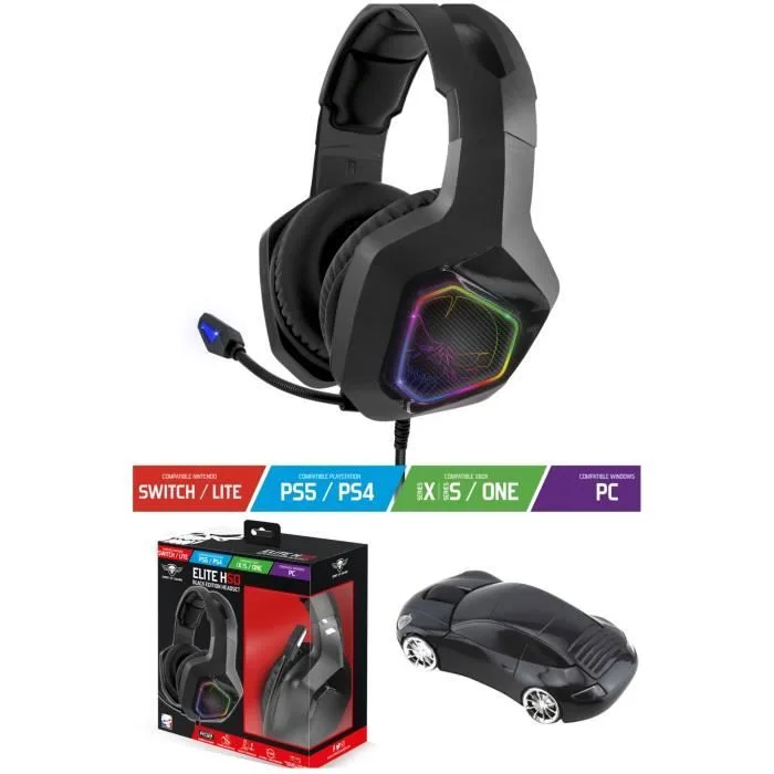 Spirit of Gamer EH50 Casque gamer filaire 50 mm