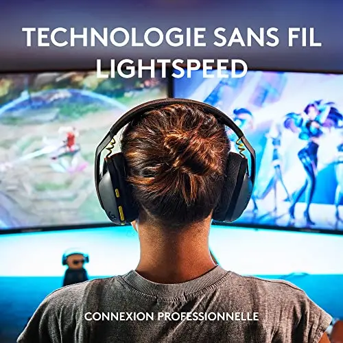 Logitech G435 Lightspeed Noir Sans-fil Bluetooth 18h - vue 2