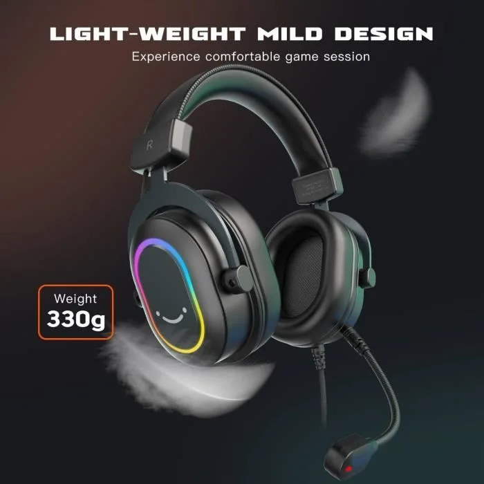 FIFINE AmpliGame H6 USB Casque Gaming 7.1 RGB