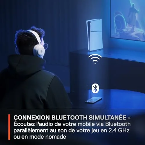 SteelSeries Arctis Nova 7 Gen 2 Sans-fil 40 mm Noir - vue 3
