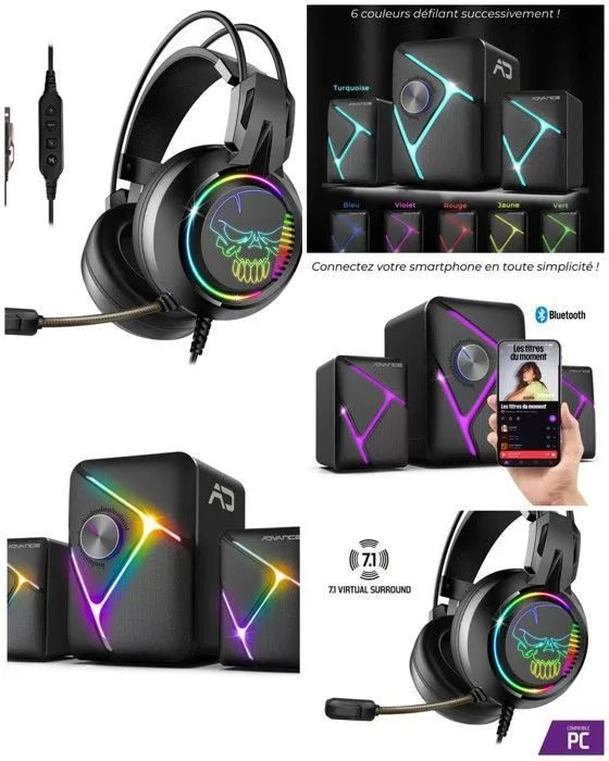 Advance SoundPhonic RGB 2.1 11W Bluetooth 5.0