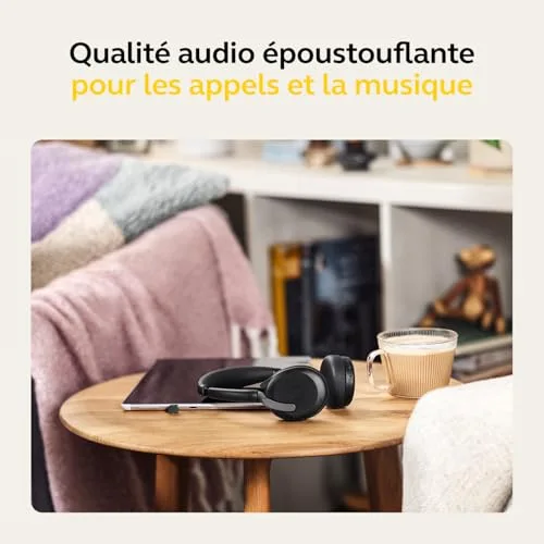 Jabra Evolve2 65 Flex UC Stereo ANC Hybride Bluetooth 5.2 - vue 8