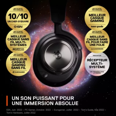 SteelSeries Arctis Nova Pro Wireless PS5/PC - vue 1
