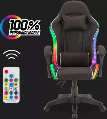 Skillkorp C5L Access Chaise Gaming Tissu Noir 135° - vue 1