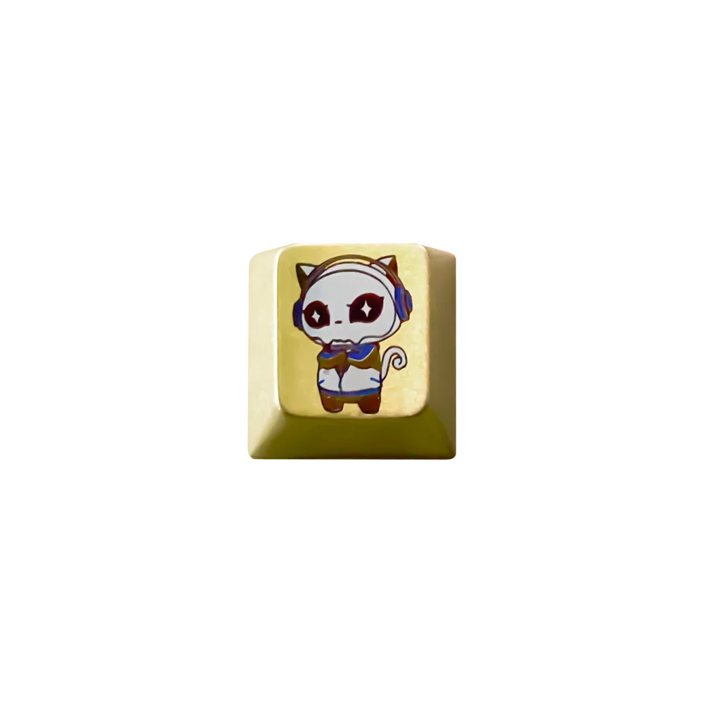 Akko 8th Anniversary Titanium Alloy Artisan Keycap 1u Cherry