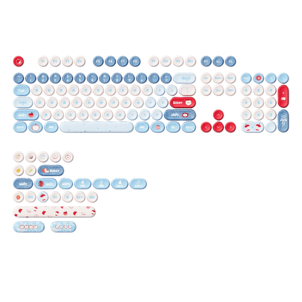 AKKO BottleCap Keycaps Set Apple Wave 131-Key