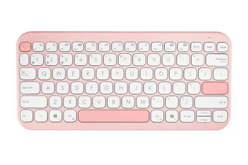 Asus KW100 Marshmallow Clavier Sans Fil 75% AZERTY Rose - vue 3