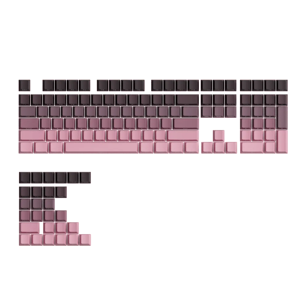 Akko Black & Pink Gradient Keycap Set 135-Key Cherry Profile
