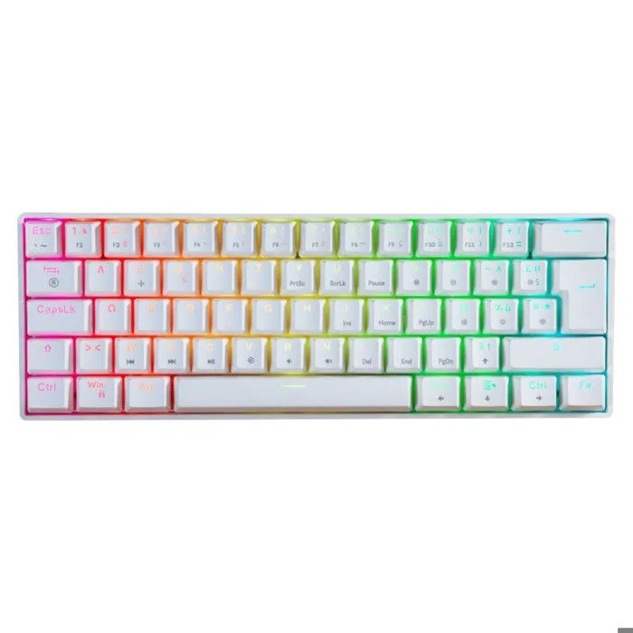 OnLan CA-155 Clavier Mécanique 60% Blanc RGB