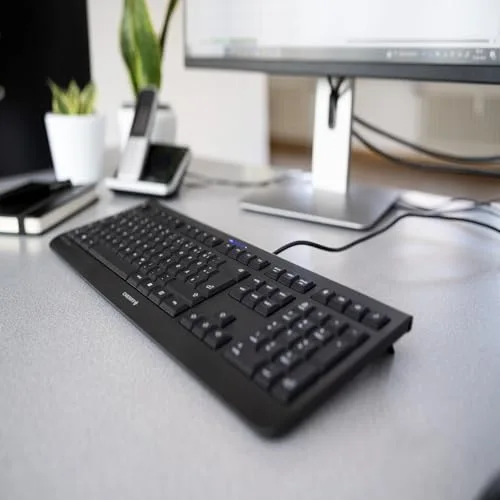 Cherry KC 1000 Clavier Filaire Membrane AZERTY Noir - vue 2