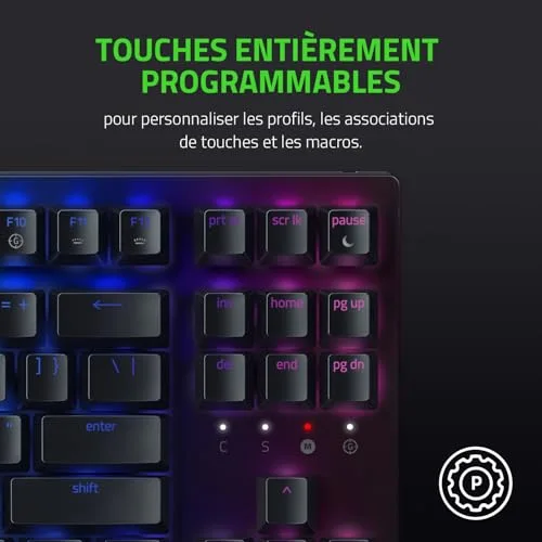 Razer BlackWidow V3 TKL Green Mechanical - vue 7