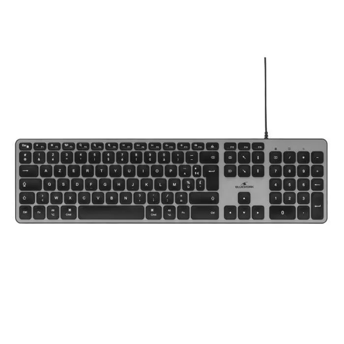 Bluestork KB Mac AZERTY Membrane Filaire USB-A/USB-C