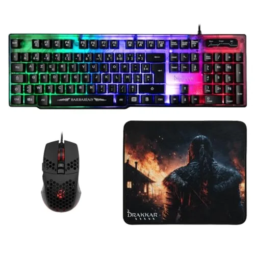 Konix Barbarian Pack Clavier filaire membrane AZERTY