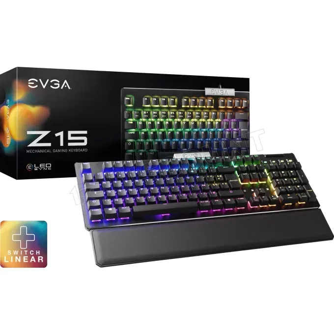 EVGA Z15 RGB Kailh Speed Silver AZERTY Noir