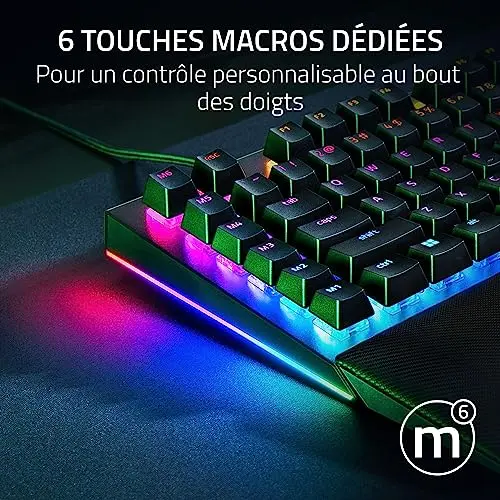 Razer BlackWidow V4 Pro Switches verts AZERTY - vue 4