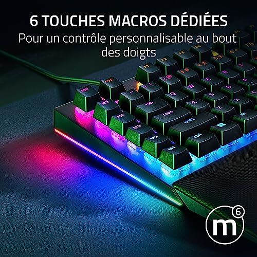 Razer BlackWidow V4 Pro Switches verts AZERTY - vue 4