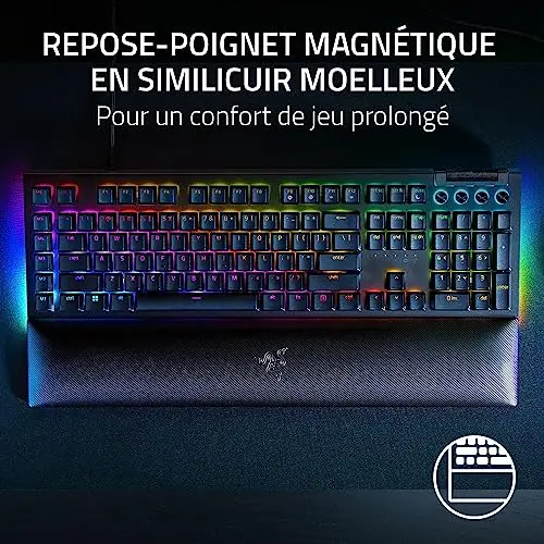 Razer BlackWidow V4 Pro Switches verts AZERTY - vue 5