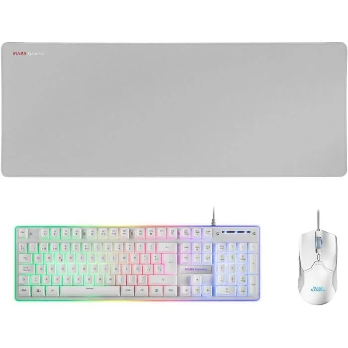 Mars Gaming MK124 H-MECH Blanc