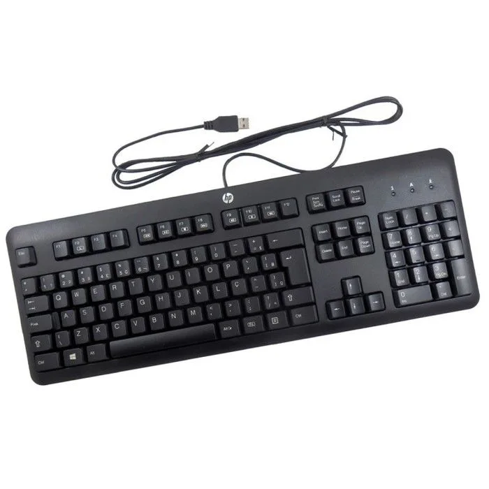 HP KU-1156 Clavier Filaire USB AZERTY 105 Touches Noir