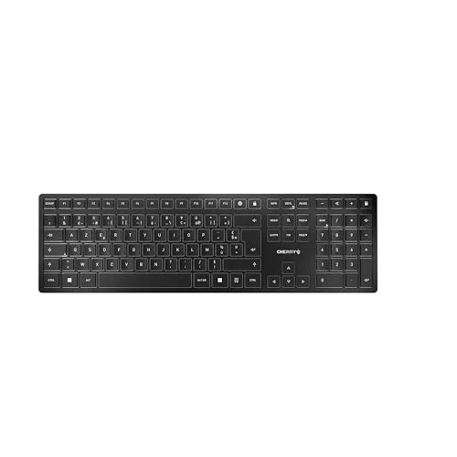 Cherry KW 9100 SLIM AZERTY sans fil 2,4 GHz Bluetooth rechargeable
