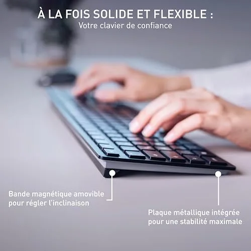 Cherry KW 9100 SLIM Clavier sans fil AZERTY ultra-minme - vue 6