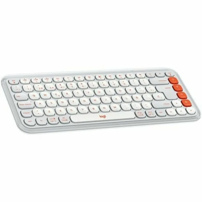 Logitech POP Icon Keys Blanc Bluetooth Sans fil