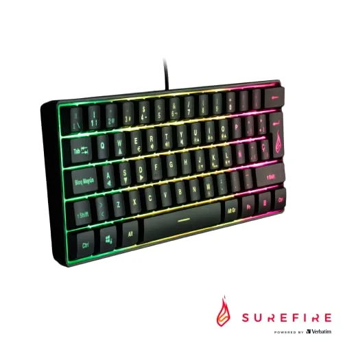 Clavier - VERBATIM - KP-X1 - Qwerty Espagnol - USB - ABS Noir - vue 3