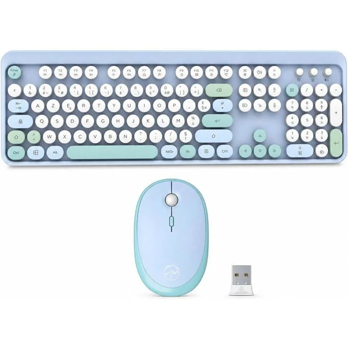 Mobility Lab Pure Color Combo Clavier Souris Sans Fil AZERTY Touches Plates