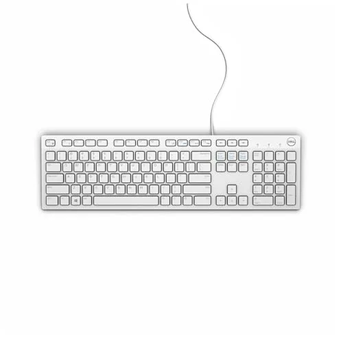 Dell KB216 Clavier Filaire Blanc AZERTY Membrane - vue 3