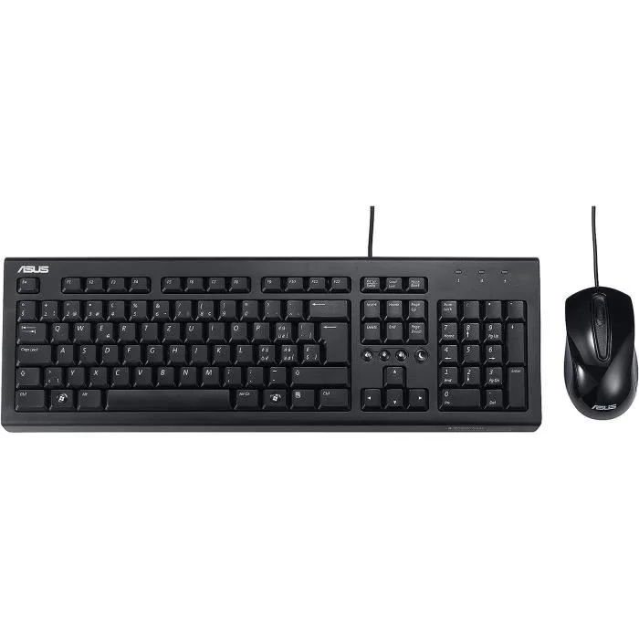 ASUS U2000 Ensemble clavier souris filaire AZERTY noir