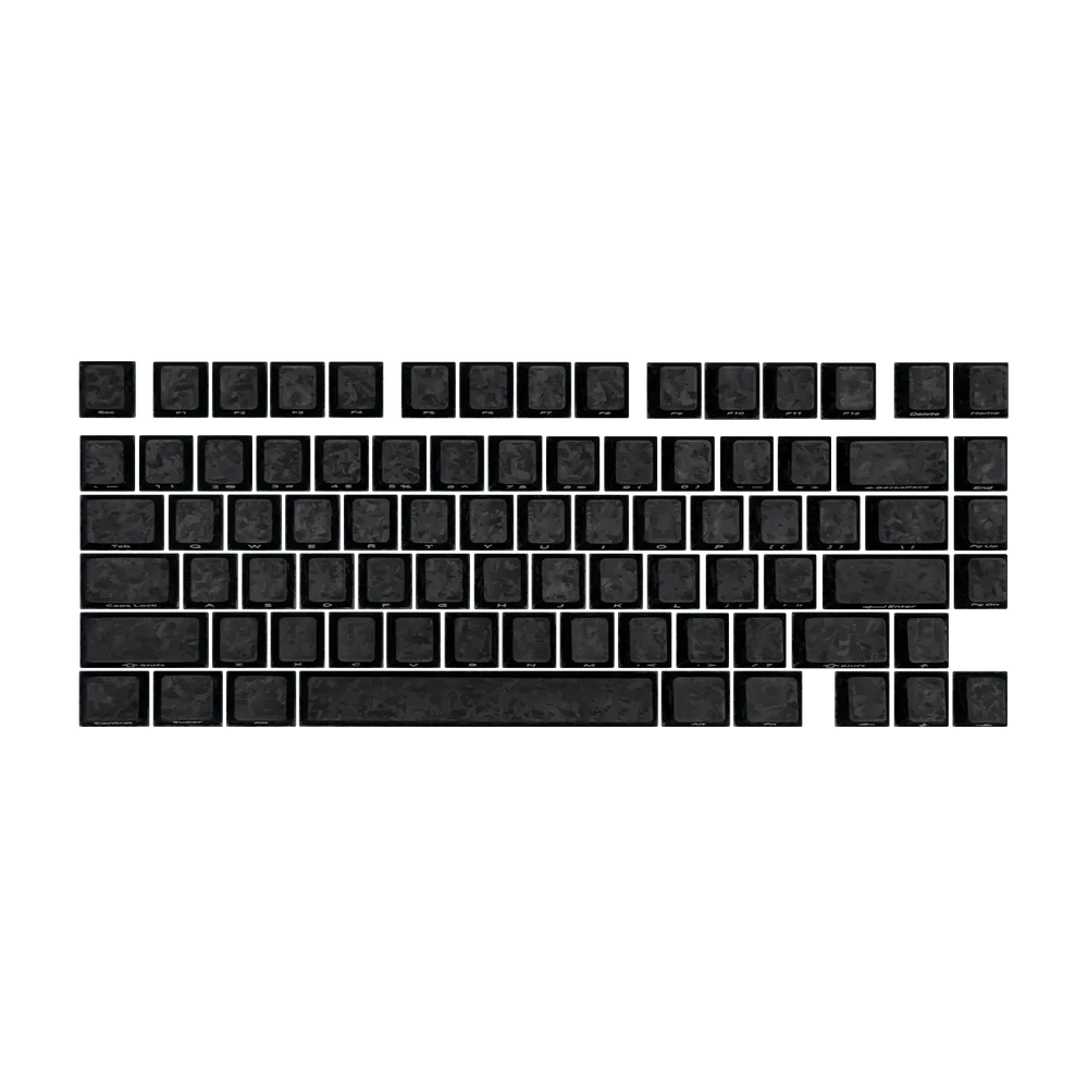AKKO Glassy Carbon Fiber Keycap Set 126-Key Cherry Profile