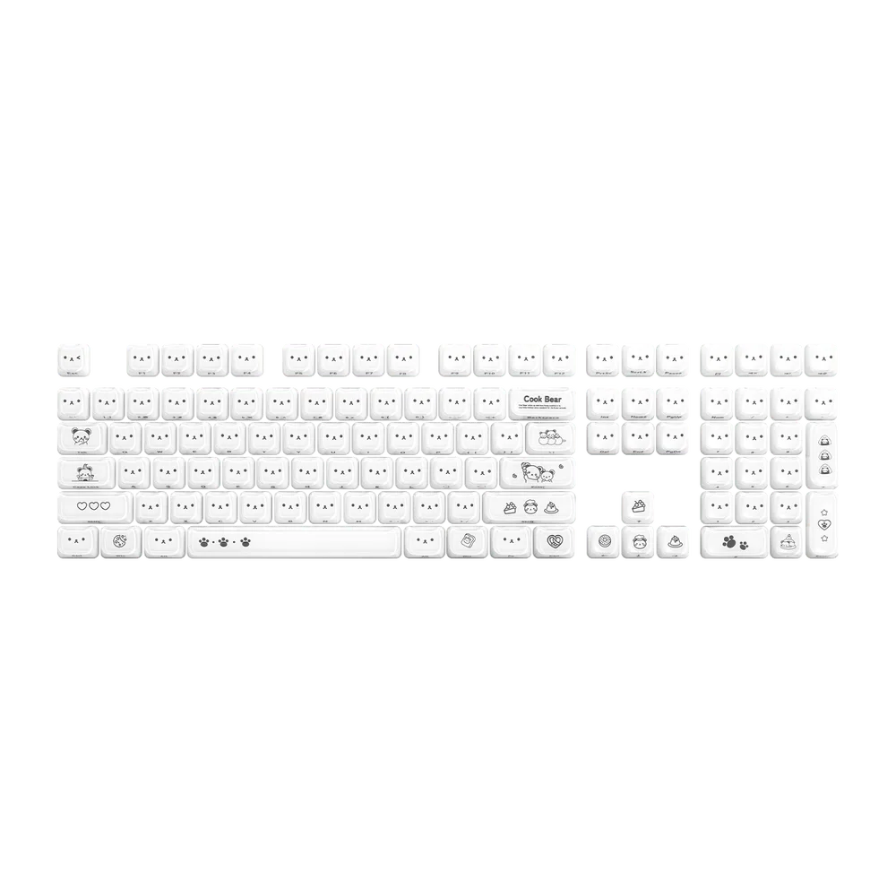 Akko Greedy Bear Keycap Set 119-Key PBT OEM