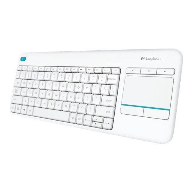 Logitech K400 Plus Clavier sans fil avec pavé tactile blanc