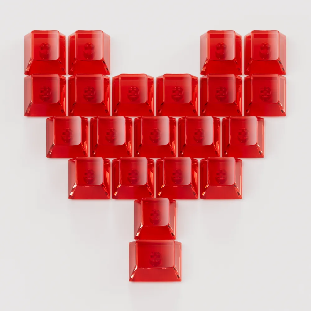Akko Love Keycaps 21-key transparentes