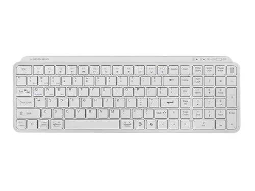 Mars Gaming MK-SILENKEYS clavier sans fil US blanc