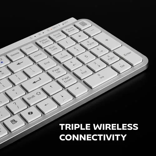 Mars Gaming MK-SILENKEYS clavier sans fil US blanc - vue 5