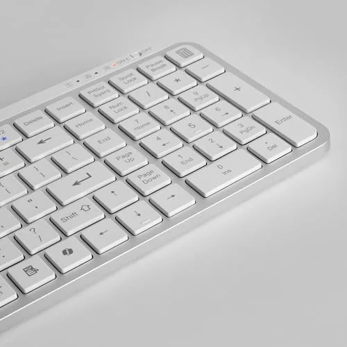 Mars Gaming MK-SILENKEYS clavier sans fil US blanc - vue 7