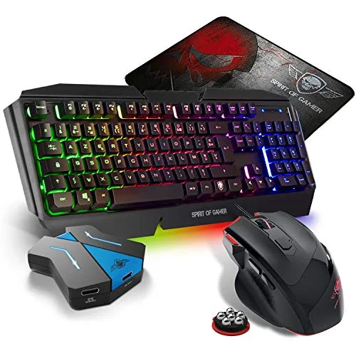 Spirit Of Gamer Pro-K5 Clavier Semi-mécanique RGB AZERTY