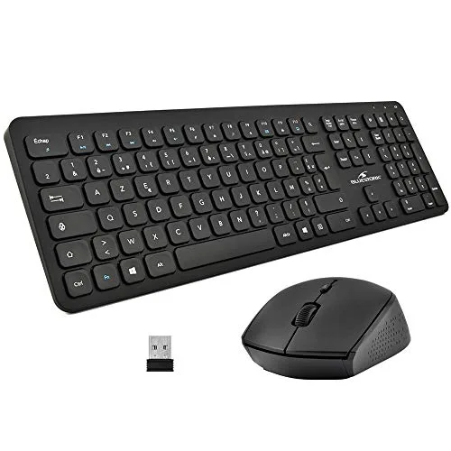 Bluestork Pack Easy Slim Clavier Souris Sans Fil Noir