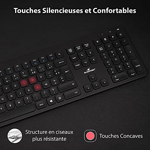 Bluestork Pack Easy Slim Clavier Souris Sans Fil Noir - vue 2