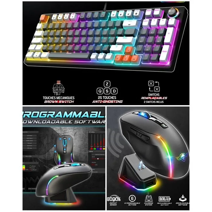 Spirit of Gamer XPERT K350 RGB Mécanique Hot-Swap