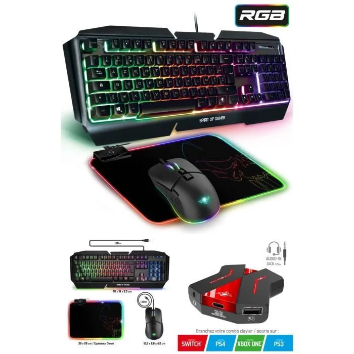 Spirit Of Gamer PRO-ULTIMATE 500 Pack gaming RGB