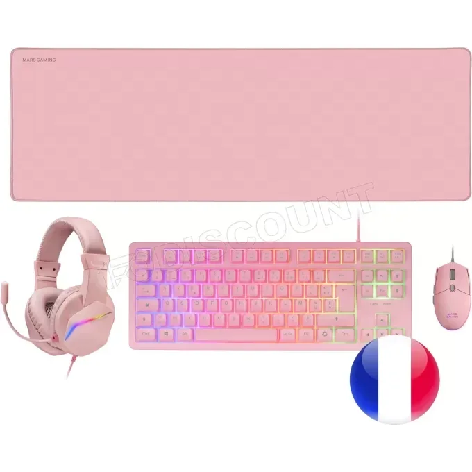 Mars Gaming MCP-RGB3 4en1 Pack Gamer Rose