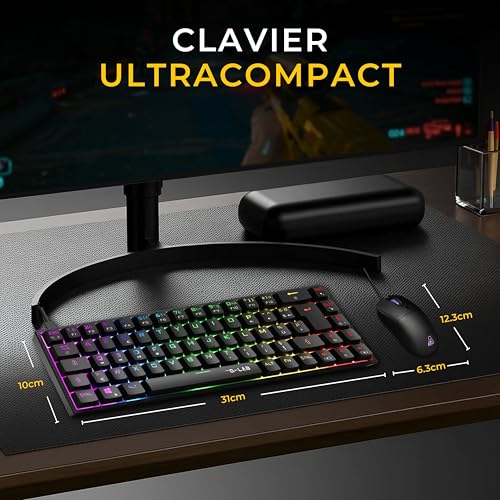 The G-Lab Combo Titan Pack Gamer 2 en 1 Clavier Mécanique Souris 12800 DPI - vue 7